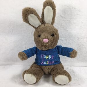 Goffa Happy Easter 11” Bunny Rabbit Blue Sweater Plush Stuffed Animal 2020